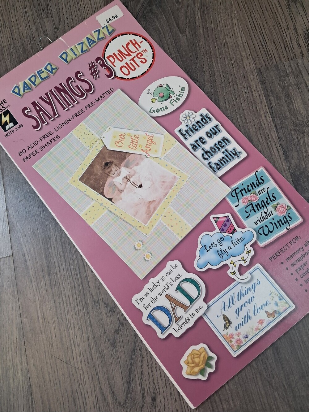 Sayings #3 Hot Off The Press Paper Pizazz Punch Outs Scrapbooking Craft